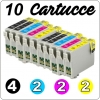N° 10 Cartucce compatibili per Epson T0711 - T0712 - T0713 - T0714